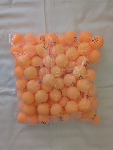 100 pcs numbered ping pong - ping,