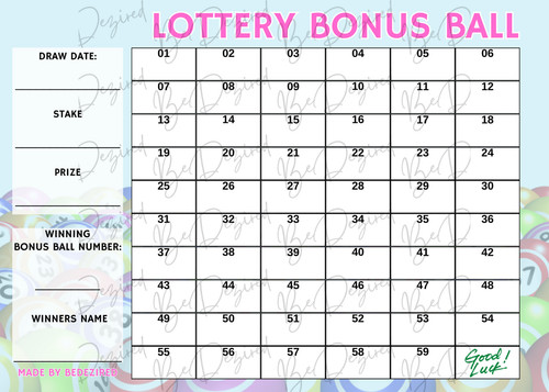 Bonus ball card lottery - -,